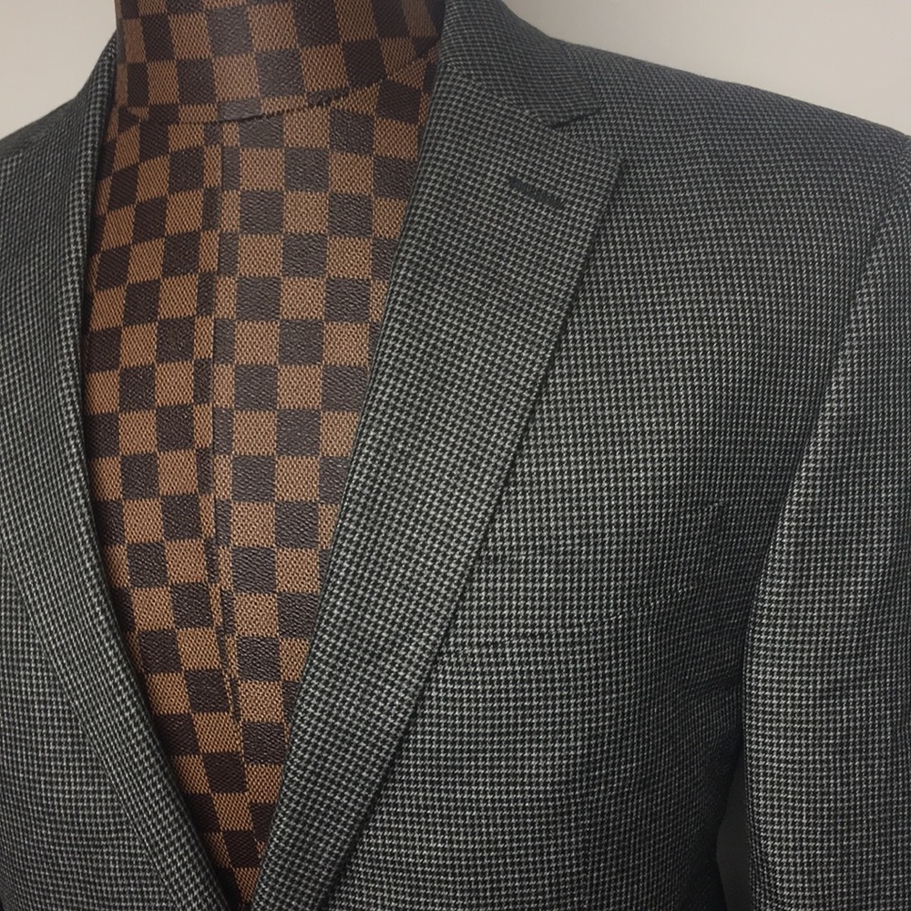 MICHAEL Michael Kors-B/W Houndstooth Blazer 40R - Picture 3 of 4